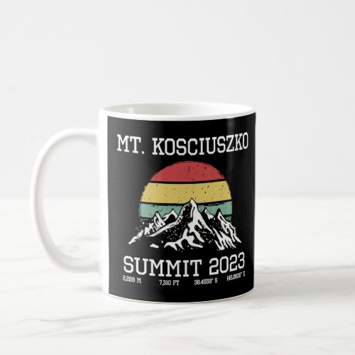 Climbed Mount Kosciuszko Summit 2023 Sun Australia Coffee Mug
