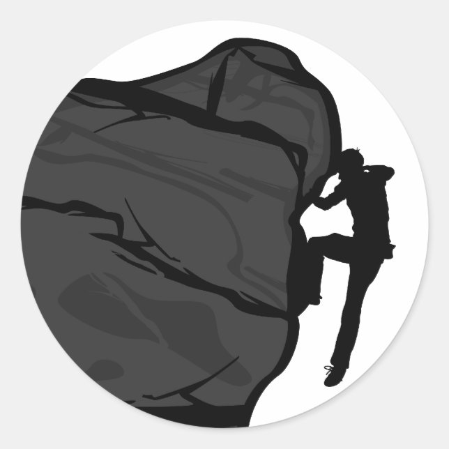 Climber Bouldering Sticker (Front)