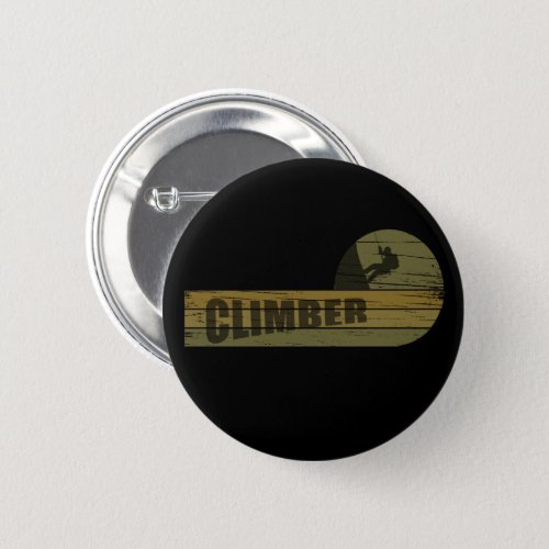 climber climbing lover button