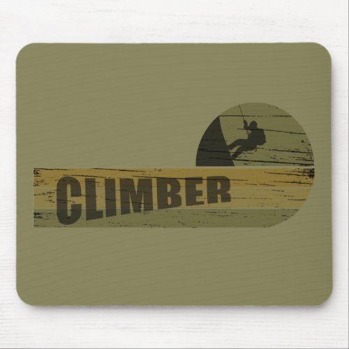 climber climbing lover mouse pad