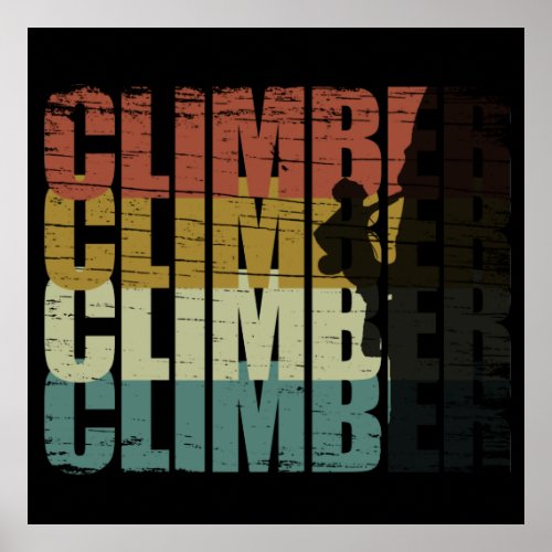 climber climbing lover poster