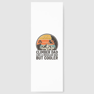 Climber Dad Vintage Sunset Funny T-Shirt Design_1 Bookmarks