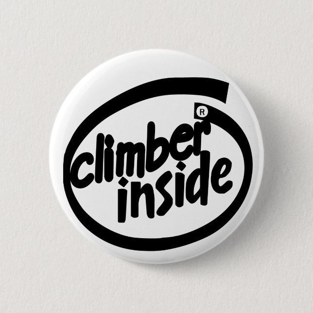 Climber inside pinback button (Front)