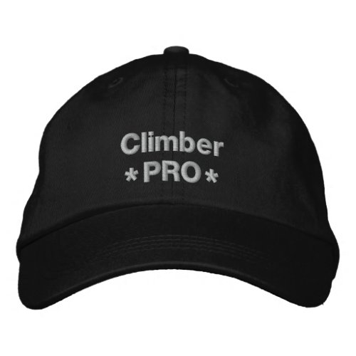 Climber Pro Embroidered Baseball Hat