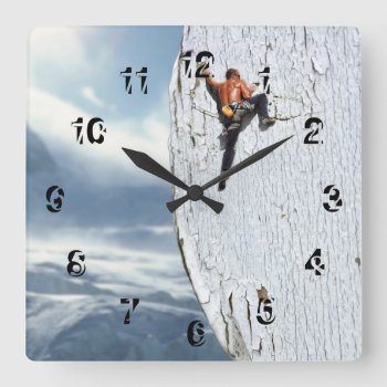 Climber Wall Clock by GetArtFACTORY at Zazzle