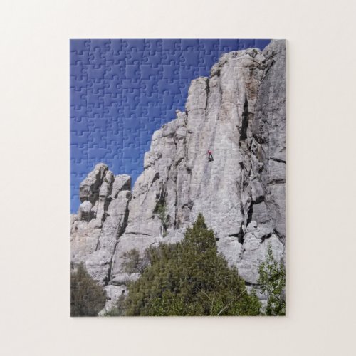 Climbing at the City of Rocks National Reserve Jigsaw Puzzle