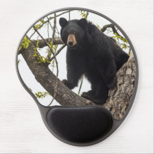 Climbing Black Bear Gel Mouse Pad