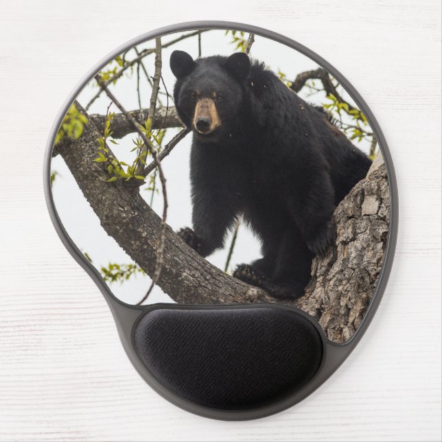 Climbing Black Bear Gel Mouse Pad (Front)