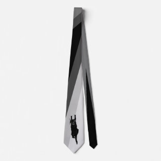 Climbing Black Cat Neck Tie