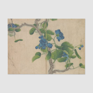 Climbing Blue Flowers by Zhang Ruoai Tissue Paper