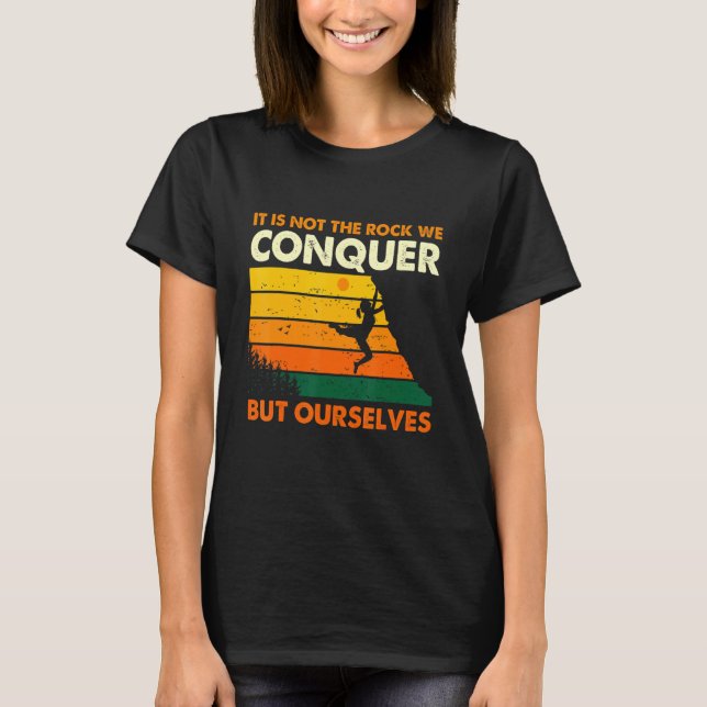 Climbing Bouldering Climber Mountain Climber Rock  T-Shirt (Front)