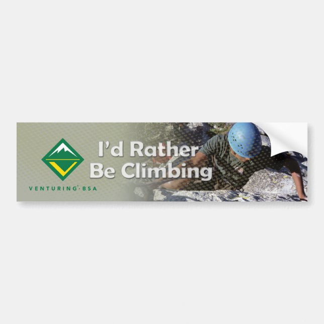 Climbing Bumper Sticker (Front)