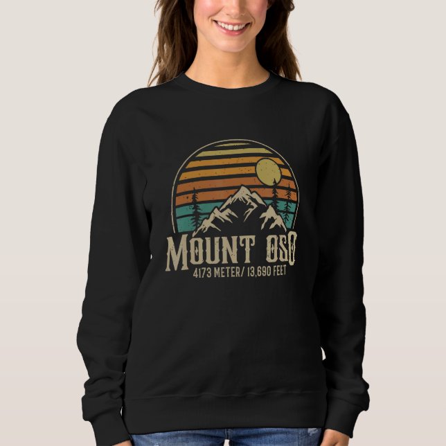 Climbing California Hiking Mountain Mount Oso Sweatshirt (Front)
