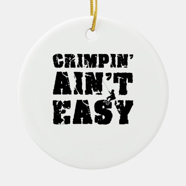 Climbing Ceramic Ornament (Front)