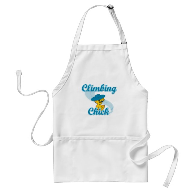 Climbing Chick #3 Adult Apron (Front)