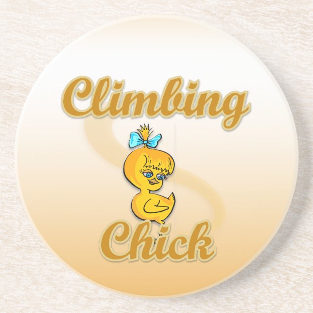 Climbing Chick Coaster (Front)