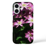 Climbing Clematis Purple Spring Flowers iPhone 16 Case