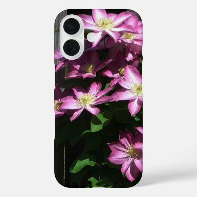 Climbing Clematis Purple Spring Flowers Case-Mate iPhone Case (Back)