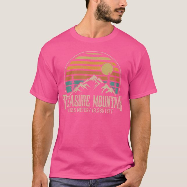 Climbing Colorado Hiking Treasure Mountain T-Shirt (Front)