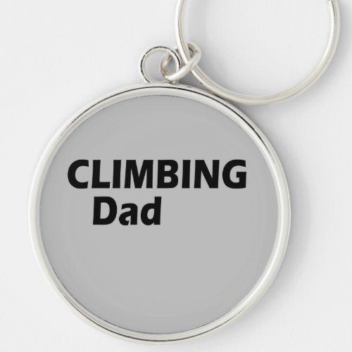 climbing dad keychain