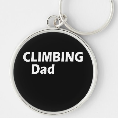 climbing dad keychain
