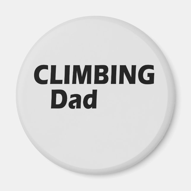 climbing dad magnet (Front)