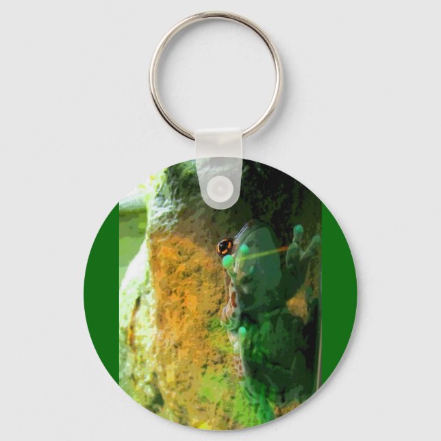 Climbing Frog CB Keychain (Front)