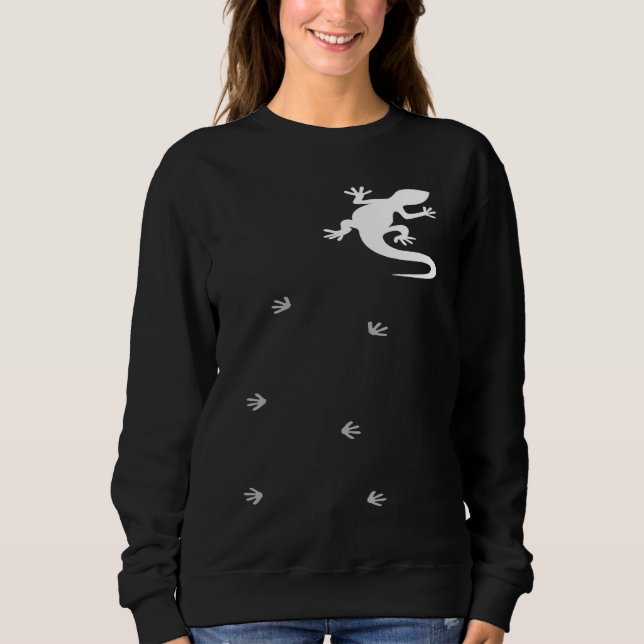 Climbing Gecko Crested Gecko Reptile Lizard Pet Sweatshirt (Front)