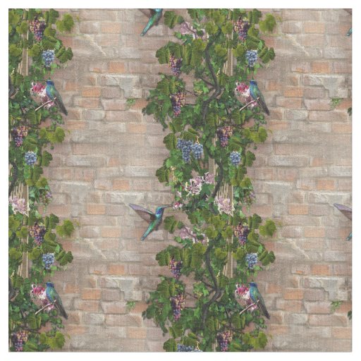 Climbing Grapevines, honeysuckles & Wallpaper Fabric