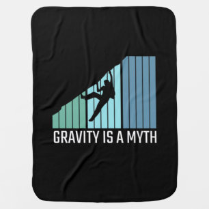 Climbing - Gravity Is a Myth Baby Blanket