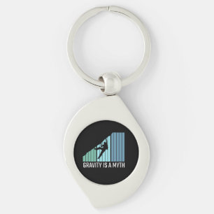 Climbing - Gravity Is a Myth Keychain