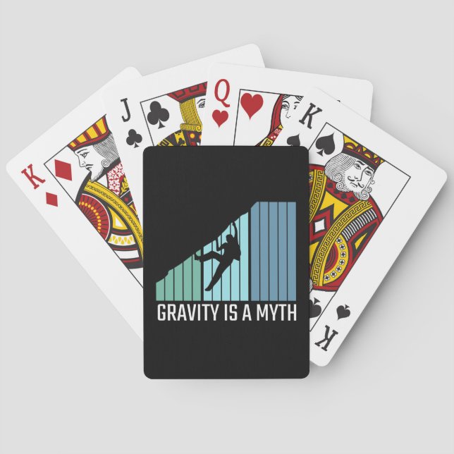 Climbing - Gravity Is a Myth Poker Cards (Back)