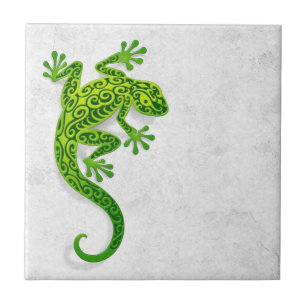 Gecko Lizard Decorative Ceramic Wall Art Tile 8x8 New 