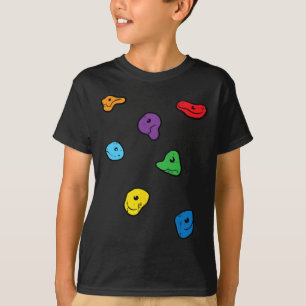 Climbing Holds Wall Rock Climber Bouldering Women  T-Shirt