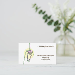 Climbing instructor business card