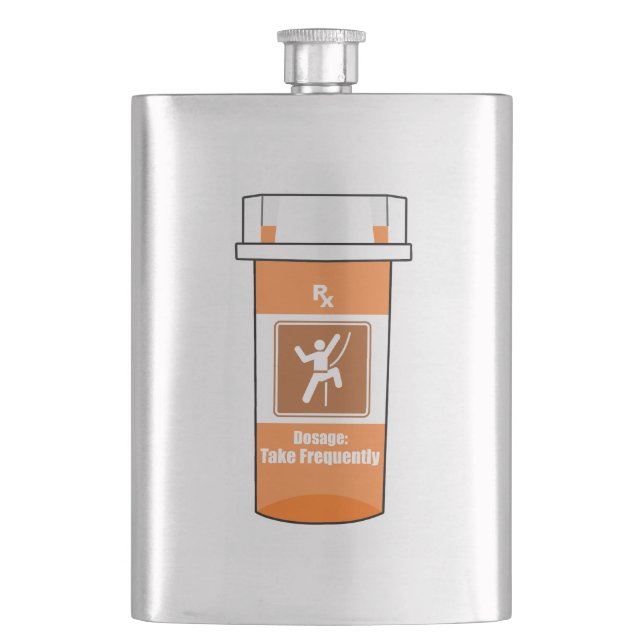 Climbing Is My Drug Flask (Front)