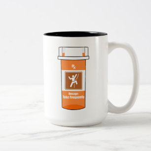 Climbing Is My Drug Two-Tone Coffee Mug