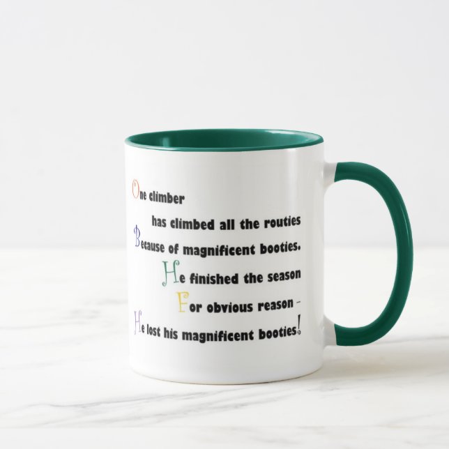 Climbing Limerick Mug #1 (Right)