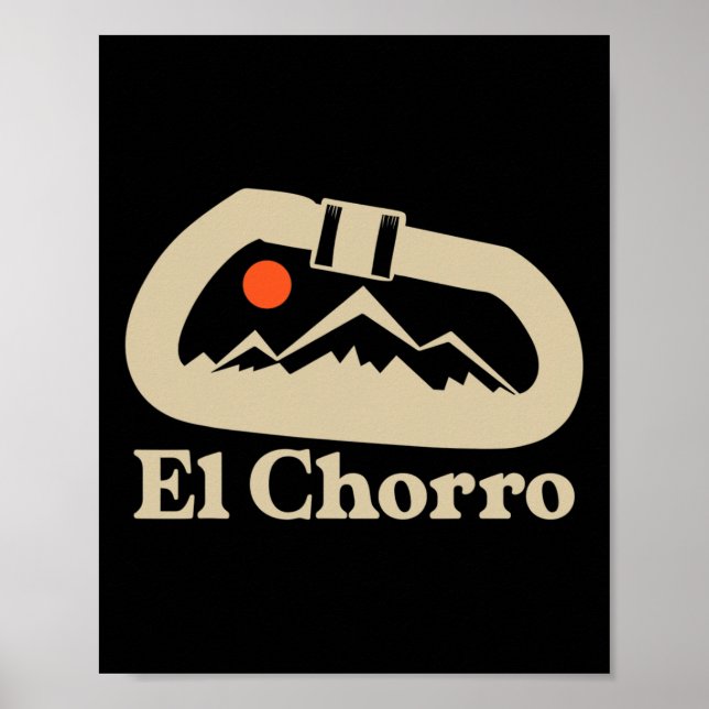 Climbing Lover Carabiner El Chorro Spain  Poster (Front)