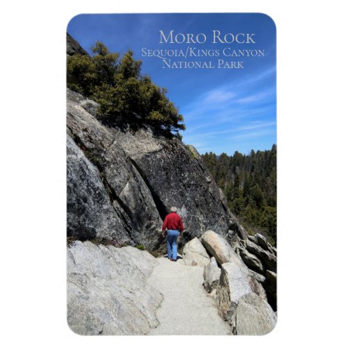 Climbing Moro Rock Sequoia National Park Magnet