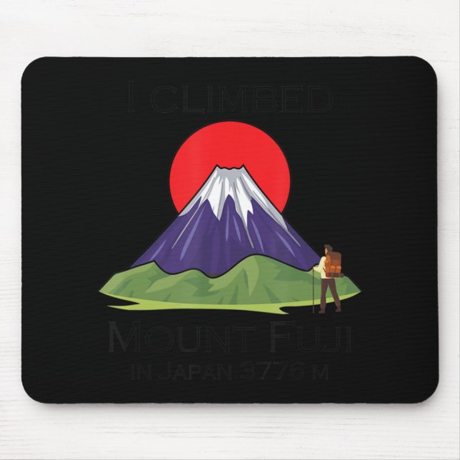 Climbing Mount Fuji  Mouse Pad (Front)