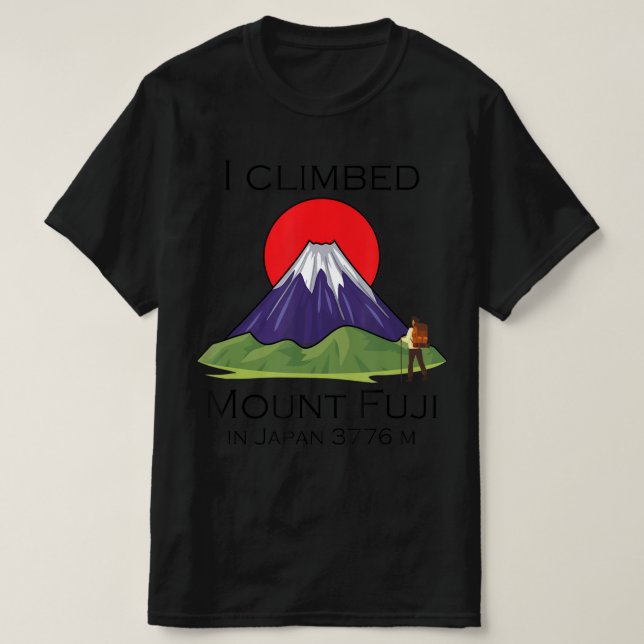 Climbing Mount Fuji  T-Shirt (Design Front)