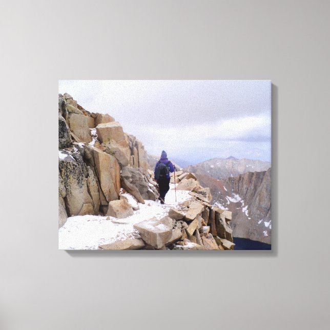 Climbing Mount Whitney Canvas Print (Front)