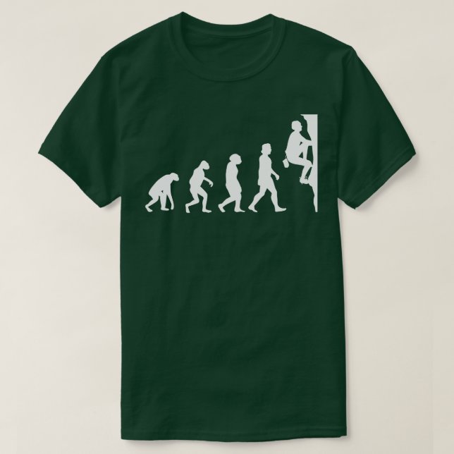 Climbing Mountain Evolution T-Shirt (Design Front)