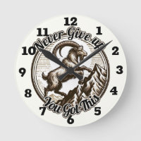 Climbing Mountain Goat Capricorn Never Give Up