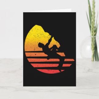 Climbing Mountain Rock Climber Bouldering Gift Card