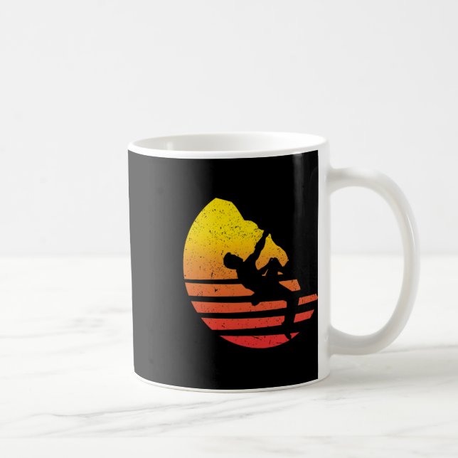 Climbing Mountain Rock Climber Bouldering Gift  Coffee Mug (Right)