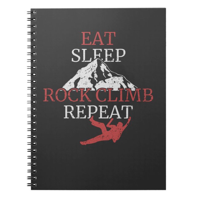 Climbing Mountaineering Gift Notebook (Front)