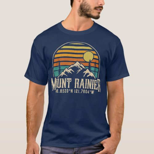 Climbing Mt Rainier Washington Summit Club Mount R T_Shirt