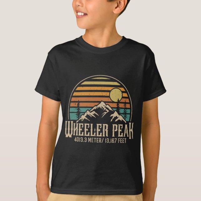 Climbing New Mexico Hiking Mountain Wheeler Peak  T-Shirt (Front)